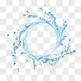 蓝色水流水面元素素材图片免费下载-千库网