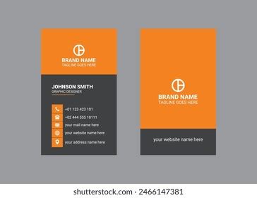 Vertical Business Card Design 的图像结果