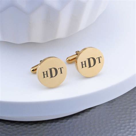 Image result for Monogram Cufflinks