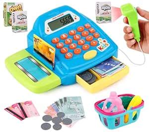 Buy Zest 4 Toyz Mini Cash Register with Lights & Sounds for Pretend ...