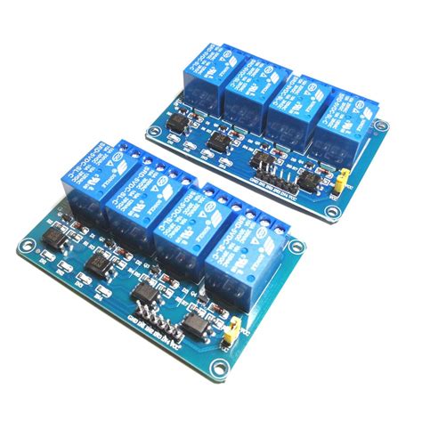 Huayao 2pcs 4 Channel DC 5V Relay Module with Optocoupler for Arduino ...