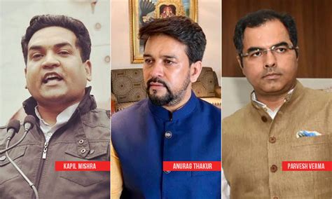 No Evidence To Indicate Role Of Anurag Thakur, Kapil Mishra & Parvesh ...