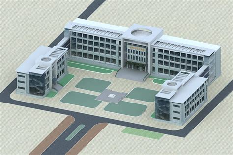 学校建筑|三维|其他三维|uumx - 原创作品 - 站酷 (ZCOOL)