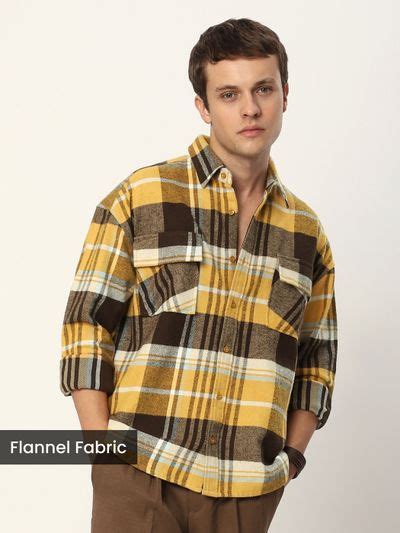 Buy Men's Yellow Recycled Plaid Flannel Shirt Online @Beyoung