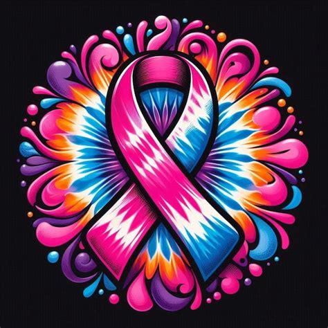 The best colors for breast cancer awareness tshirts | Premium AI ...
