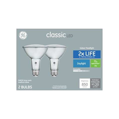 GE 75-Watt EQ Daylight Medium Base (E-26) Dimmable Light Bulb (2-Pack ...