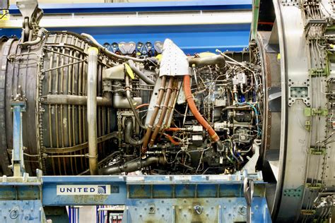 Pratt & Whitney PW4000 engine used on a Boeing 777 aircraft. San ...