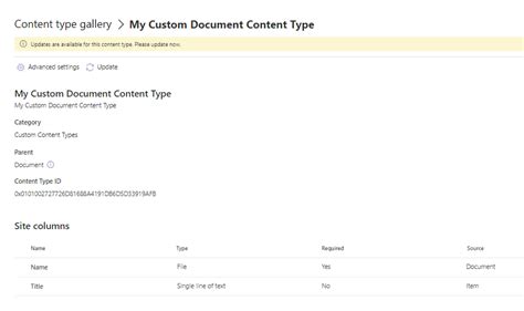 SharePoint Content Type Library 的图像结果