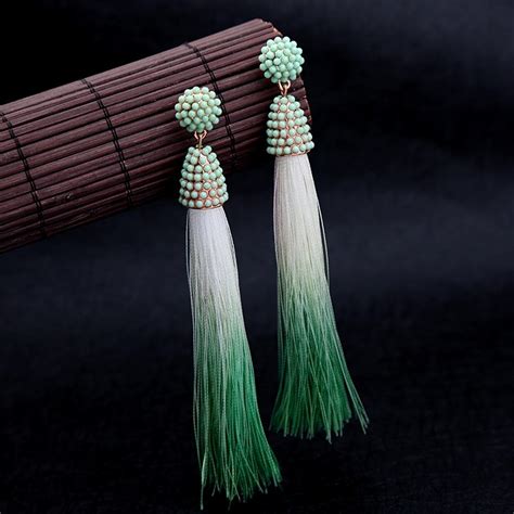 Golden Dome Pearl Tassel Fringe Earring - 2 Colors – Neshe Fashion Jewelry