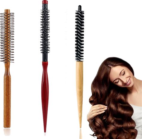 3PCS Small Round Hair Brush, Round Brush, Small Round Brush for Blow ...