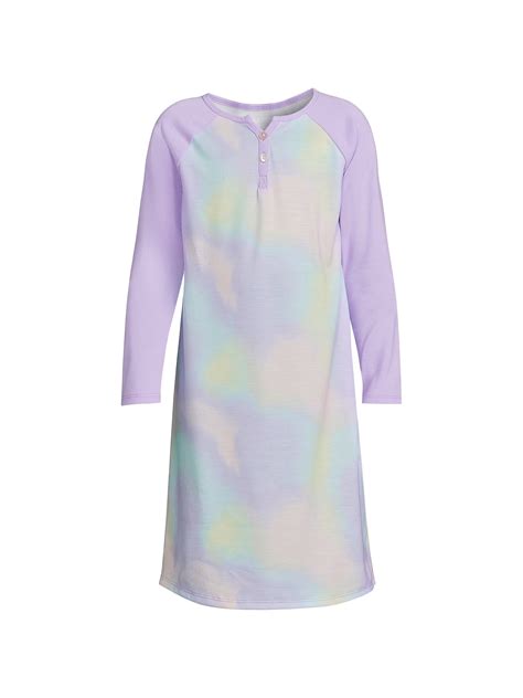 Lands' End Girls Long Sleeve Jersey Nightgown - Walmart.com