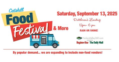 Catskill Food Festival 2025, Dutchman's Landing Park, Catskill, 13 ...