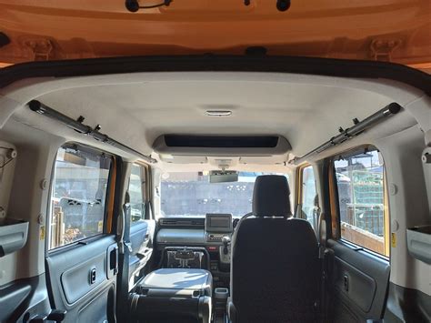 スペーシア専用サイドバーを取り付け（なみのりこぞう） – スペーシアベースで車中泊＆車中ワークに挑戦！