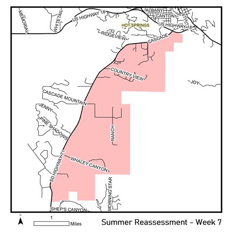 DOE Routes Map - Week 7 - Fall River County, South Dakota
