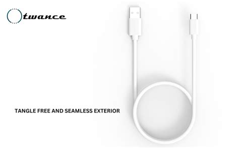 twance PVC Fast Charging Type C to USB Cable - (White 0.25 M) I 65W / 3 ...