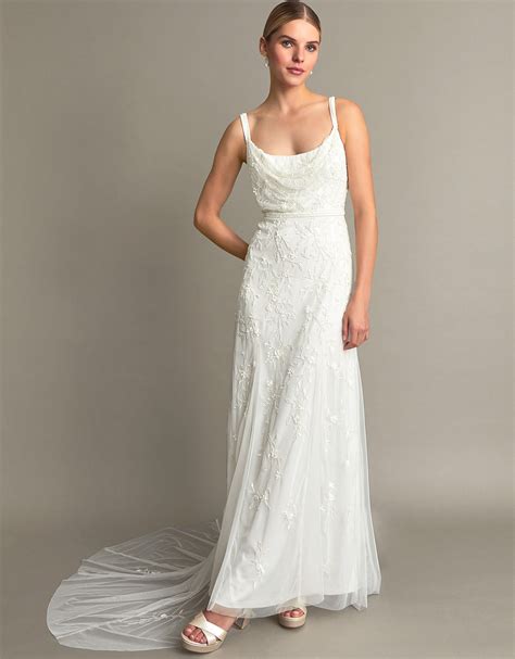 Holly Cowl Neck Bridal Dress Ivory | Wedding Dresses | Monsoon UK.