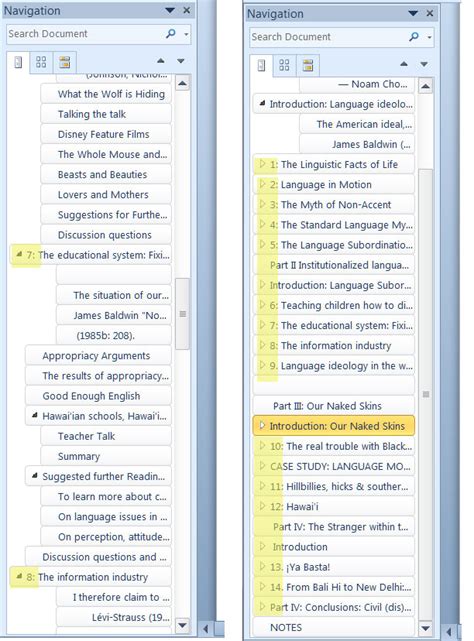Image result for Creating a Navigation Window for Word