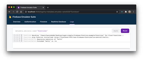 Firebase Functions Tutorials 的图像结果