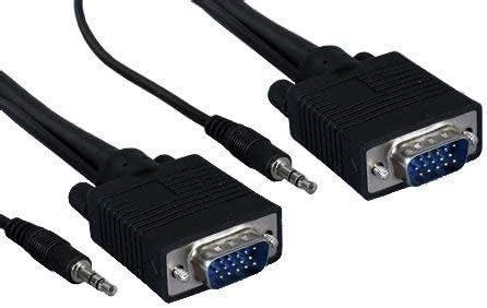 KENTEK Kentek 50 Feet FT Super VGA SVGA HD15 15 Pin Video with 3.5mm ...
