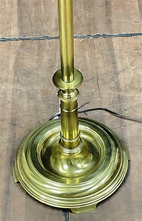 Lot - Vintage Stiffel Brass Candlestick Floor Lamp