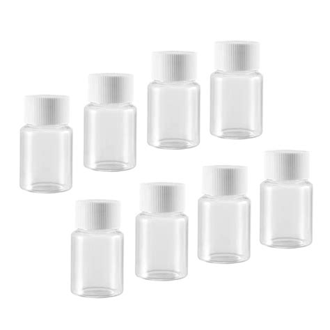 uxcell Plastic Lab Chemical Reagent Bottle 30ml/1oz Wide Mouth Sample ...