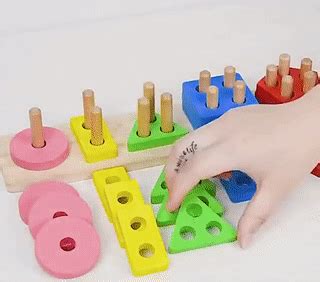 Colour Shaped Puzzle Block for Kids Learning - Educational Toy