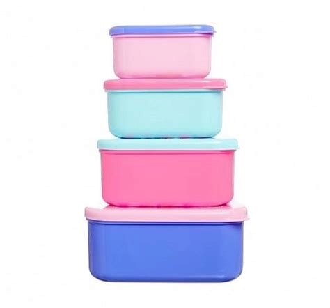 Shop Smiggle Life Set of 4 Happy Snack N Stack Containers -Bags for ...