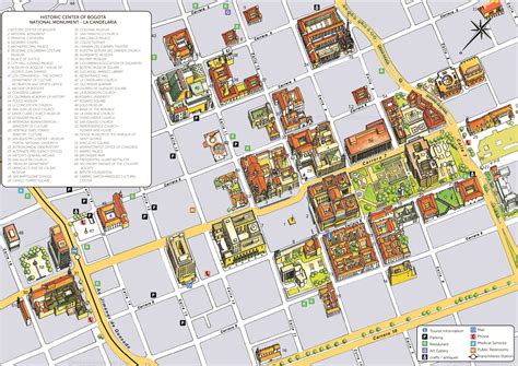Map Of Downtown Bogota