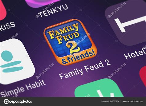 London United Kingdom September 2018 Close Shot Family Feud Application ...