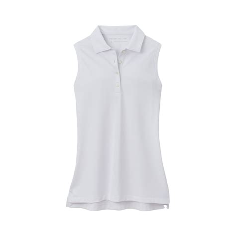 Peter Millar Banded Sport Mesh Women's Sleeveless Polo Shirt | PGA TOUR ...