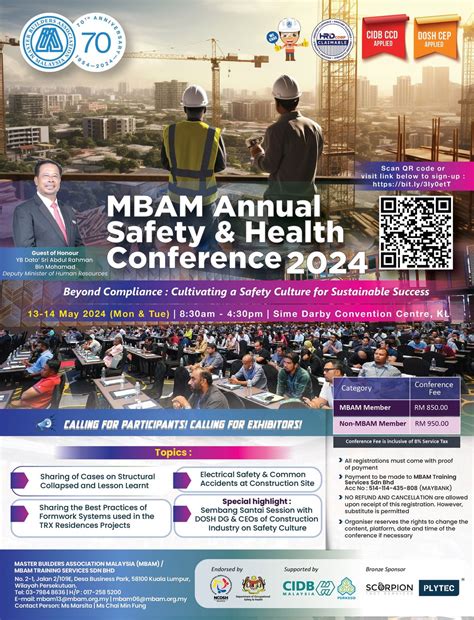 MBAM Annual Safety & Health Conference 2024, Sime Darby Convention ...