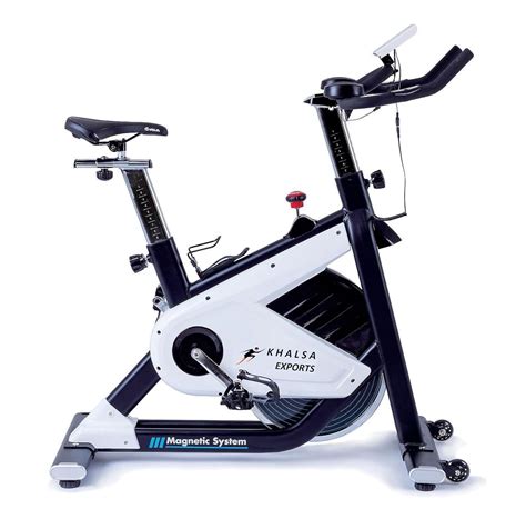 Khalsa Magnetic System Spin Bike/Exercising Cycle Fitness Bike with ...