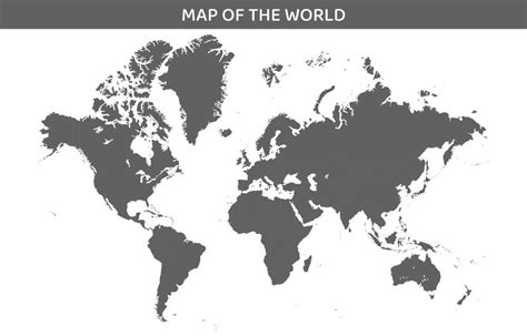 Simple World Map Grey 的图像结果