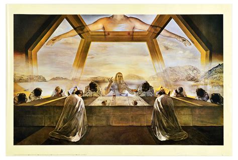 Bid Now: Advertising Poster The Sacrament Of The Last Supper Salvador ...