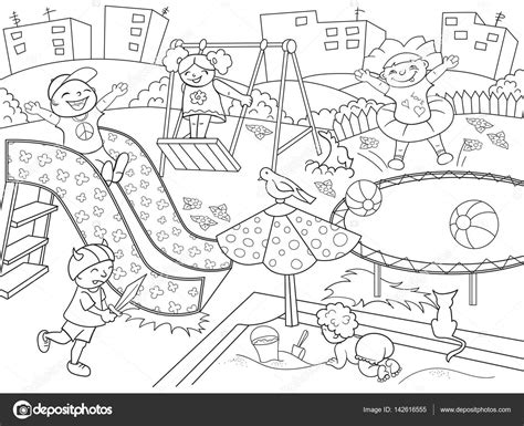 School Playground Coloring Pages