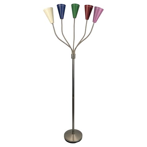 Stilnovo Style Double Headed Floor Lamp at 1stDibs