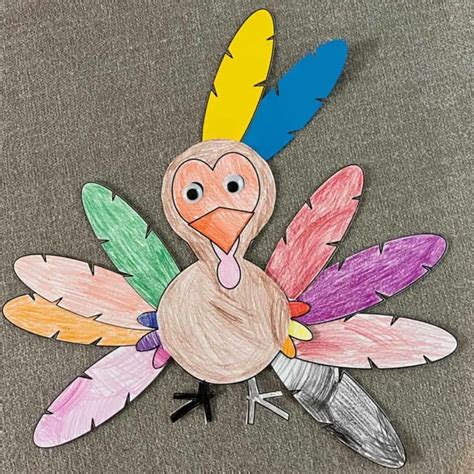 Turkey Coloring Activity - Sunshine and Rainy Days