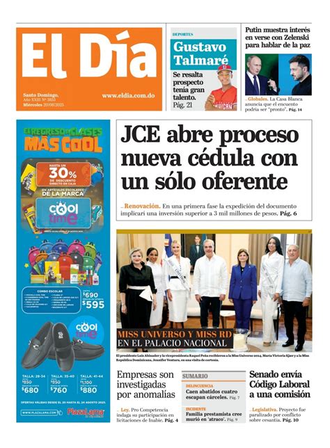 Edición impresa 20 de agosto 2025