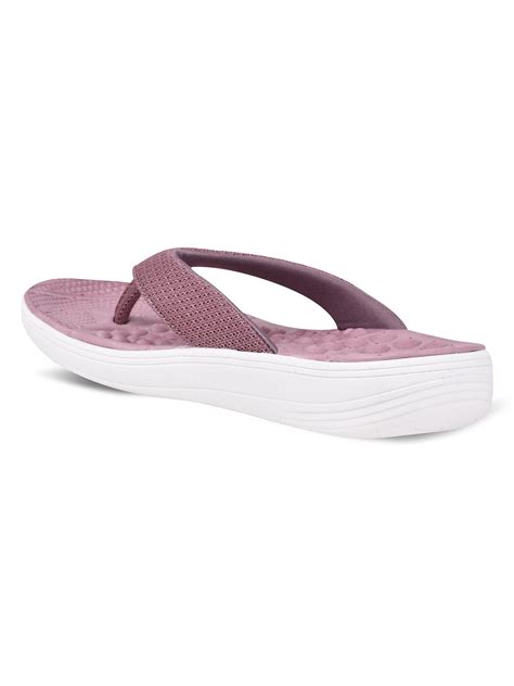 Buy Flip-Flop For Women: Sl-411L-A-Mauve-Sil | Campus Shoes