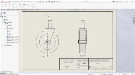 Modifying a Drawing Template in SolidWorks 的图像结果