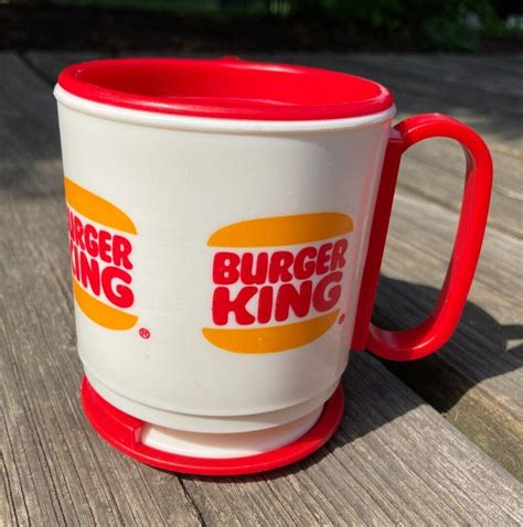 Vintage 1980's Burger King Plastic Travel Coffee Mug w/t Lid and Base ...
