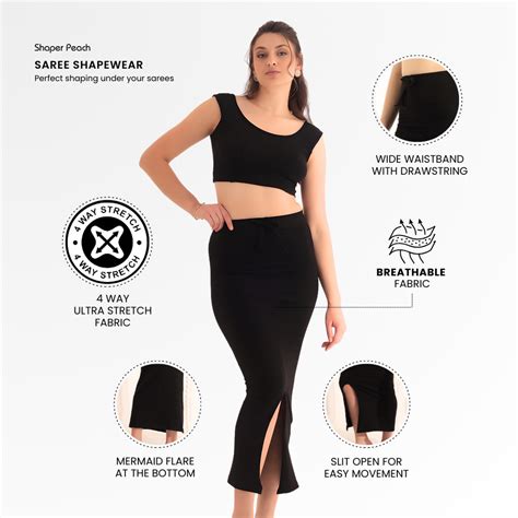 Shaper Peach Saree Shaper