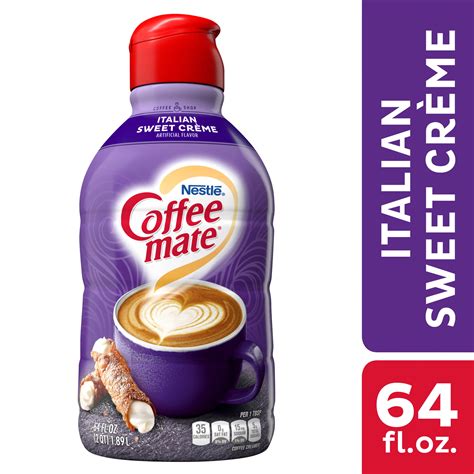 Nestle Coffee mate Italian Sweet Creme Liquid Coffee Creamer 64 fl oz ...