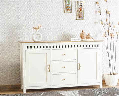 Buy Online Solid Wood Sideboard Three Drawer two door