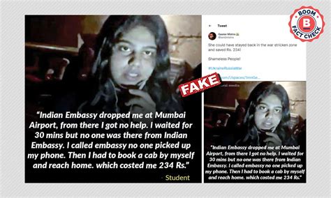 Fake Quote Mocks Mysore Student Evacuated From Ukraine | BOOM