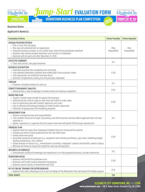 Fillable Online Jump-Start EVALUATION FORM Fax Email Print - pdfFiller