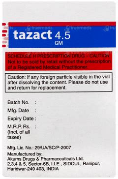 Tazact 4.5Gm Injection: Uses, Side Effects, Price & Substitutes