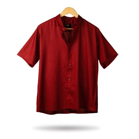 MEYDAN DOTTED MAROON – Flex Cotton