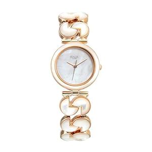 Titan Raga Power Pearls Quartz Analog Mother of Pearl Dial Metal Strap ...