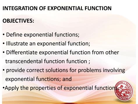 Integration of Exponential Function 的图像结果